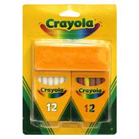 Crayola Набор белых и цветных мелков (24 штуки)
