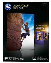 HP Фотобумага улучшеная глянцевая "Advanced Photo Paper", 13х18 см, 250 г/м2, 25 листов