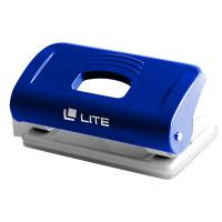 LITE Дырокол пластиковый "Lite", 10 листов, синий