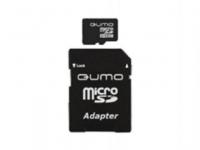 QUMO Карта памяти Micro SDHC 8Gb class 10 QM8GMICSDHC10 + SD adapter