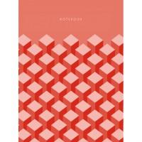 Канц-Эксмо Блокнот "Геометрия цвета. Красный", А6, 40 листов, клетка