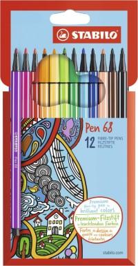 STABILO Фломастеры "Pen 68", 12 цветов