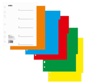 Index Разделитель по цветам, А5, 5 цветов