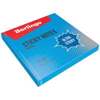 Berlingo Самоклеящийся блок "Ultra Sticky", 75x75 мм, 80 листов, в клетку, синий неон