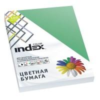 Index Бумага цветная "Color", А4, 80 г/м2, 100 листов, изумрудно-зеленый