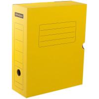 OfficeSpace Короб архивный с клапаном, микрогофрокартон, 100 мм, желтый (20 штук в комплекте) (количество товаров в комплекте: 20)