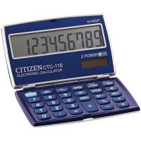 CITIZEN Калькулятор карманный "CTC-110WB", 10 разрядов, 63x106x14 мм, синий