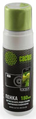 Cactus Чистящий набор (салфетки + пена) CS-S3006 для экранов и оптики 1шт 18x18см 180мл