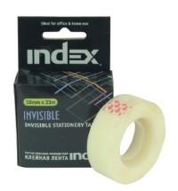 Index Клейкая лента &quot;Invisible&quot;, 12 мм, 33 м, 2 штуки