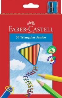 Faber-Castell Карандаши цветные &quot;Jumbo&quot;, с точилкой, 30 цветов
