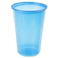 Мистерия (посуда) Набор стаканов одноразовых для холодных/горячих напитков, синий (12 штук по 0,2 л)