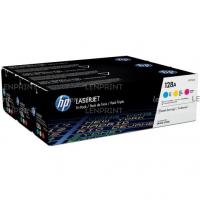 HP CF371AM три цветных картриджа, № 128A