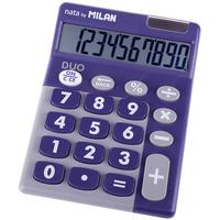 Milan Калькулятор настольный, 10 разрядов, 145x106x21 мм, фиолетовый/серый
