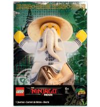 LEGO (Лего) Записная книжка с резинкой LEGO "Ninjago Movie. Sensei Wu", (96 листов, линейка)