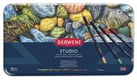 Derwent Набор цветных карандашей "Studio", 72 цвета, металлическая коробка