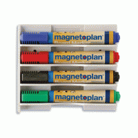 Magnetoplan Держатель для маркеров магнитный, горизонтальный, для 4-х маркеров