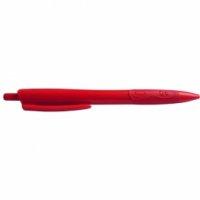 Index Ручка шариковая автоматическая "Vinson", непрозрачный корпус, масляные чернила, 0,7 мм, красная