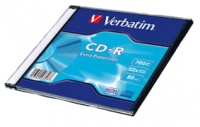 Verbatim Диск cd-r 700mb  52x slim case dl+ crystal 43342