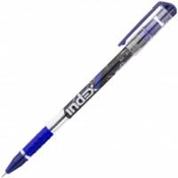 Index Ручка шариковая, пластиковый корпус, 0,7 мм, синяя
