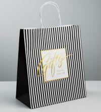 Арт Узор Пакет крафтовый "Gifts", 28x32x15 см, 6 штук, арт. 3823511 (количество товаров в комплекте: 6)