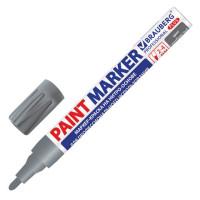 BRAUBERG Маркер-краска лаковый (paint marker) "Pro Plus", 2-4 мм, цвет серебряный, нитро-основа, алюминиевый корпус