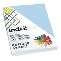Index Бумага цветная "Color", А4, 80 г/м2, 100 листов, бледно-голубой