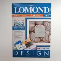 LOMOND Дизайнерская бумага "Пойнт Макро", матовая, A4, 230 г/м2, 10 листов