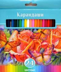 BG (Би Джи) Карандаши цветные "Аквамариновое настроение", 24 цвета