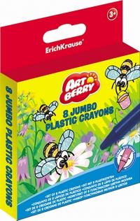 ErichKrause Пластиковые мелки "Jumbo Artberry", 8 цветов