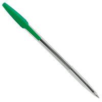 Index Ручка шариковая "I-Note", пластиковый прозрачный корпус, 0,5 мм, зеленая