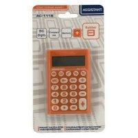 Assistant Калькулятор карманный "AC-1116", 8-разрядный, оранжевый