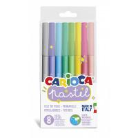 Carioca Набор смываемых фломастеров "Pastel", 8 цветов
