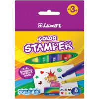 Luxor Фломастеры-штампы "Color Stamper", 8 цветов