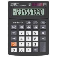 Staff Калькулятор настольный "STF-222", 10 разрядов, двойное питание, 138x103 мм