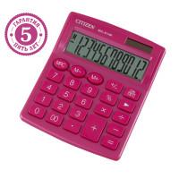 CITIZEN Калькулятор настольный "SDC812NRPKE", 12 разрядов, 127x105x21 мм, розовый