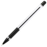 Index Ручка шариковая, резиновая накладка, 0,9 мм, масляные чернила, черная