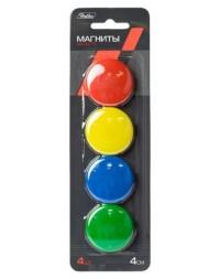 Hatber Магниты для магнитно-маркерных досок, 4 см, 4 штуки