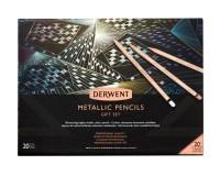 Derwent Набор цветных карандашей "Metallic 20th Anniversary", 20 цветов