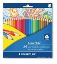 Staedtler Карандаши цветные "Noris Club", треугольные, 24 цвета