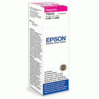Epson Картридж-контейнер "Epson", (C13T66434A) для СНПЧ "L100/L200", пурпурный, оригинальный