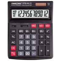 Офисмаг Калькулятор настольный "OFM-444", 12 разрядов, цвет черный, 199x153 мм