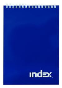 Index Блокнот &quot;Index&quot;, на гребне, синий, А5, 40 листов в клетку