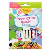KiddieArt 10 цветных ароматизированных фломастеров