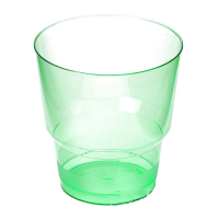 Buffet Набор стаканов одноразовых для холодных напитков "Кристалл", салатовый (6 штук по 0,2 л)