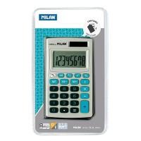 Milan (канцтовары) Калькулятор карманный "Milan 150208BBL", 8-разрядный, цвет серо-голубой