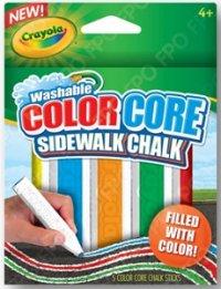 Crayola Мел для асфальта с цветным стержнем, 5 штук