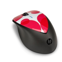 HP x4000 Wireless Mouse (Color Patch) with Laser Sensor Black-Red