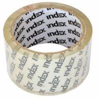 Index Клейкая лента упаковочная, сверхпрозрачная, 55 мм х 50 метров