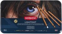 Derwent Набор цветных карандашей "Lightfast", 72 цвета