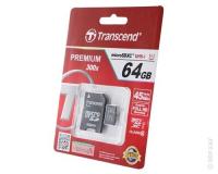 Transcend MicroSD 64Gb Класс 10